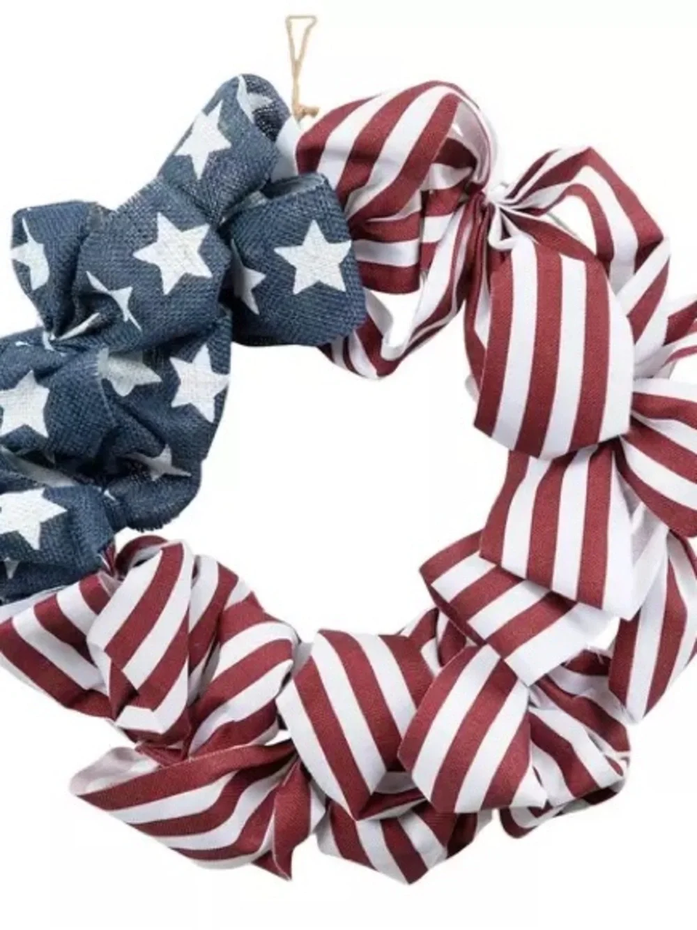 Stars & Stripes Burlap Wreath